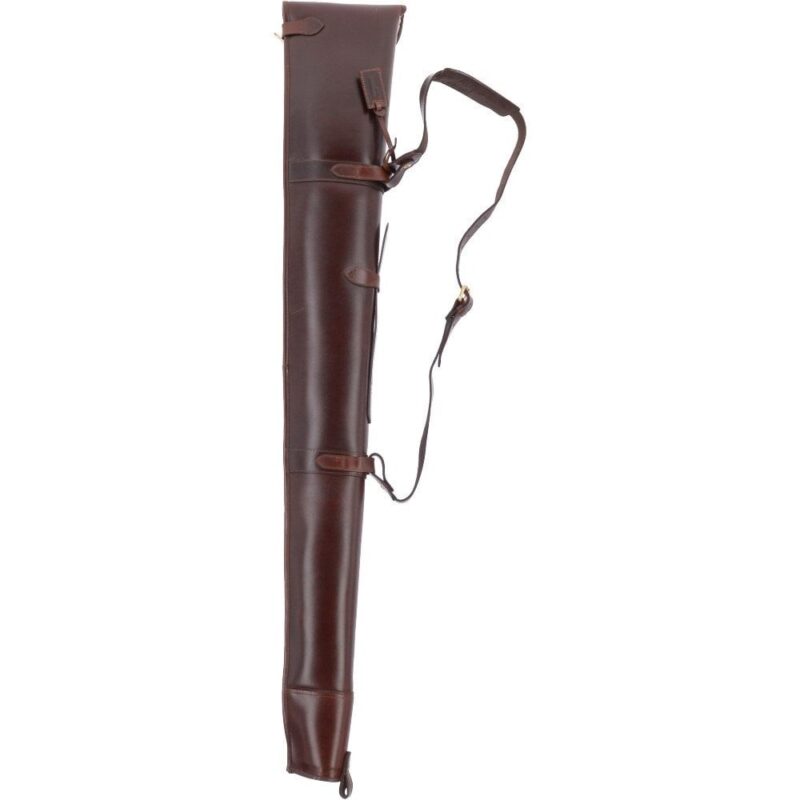 leather shotgun case, shotgun case, brown shotgun case