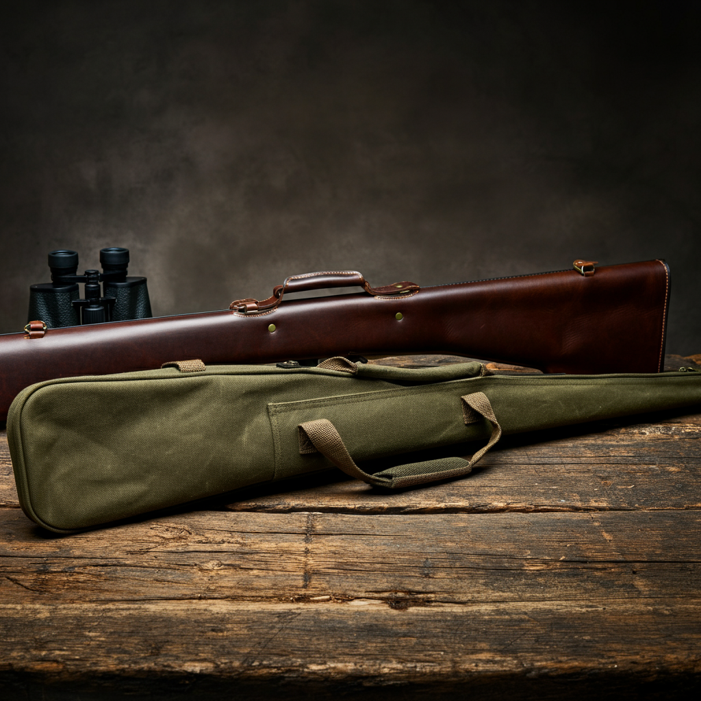 rifle cases, canvas rifle cases, leather rifle cases